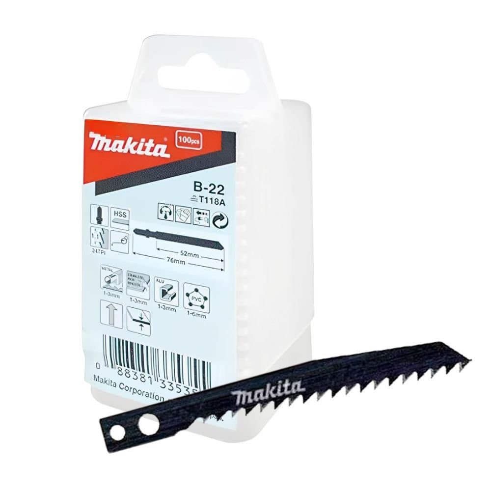 100 Laminas B58 de Serra Tico Tico 60mm 8DPP para Madeira MAKITA-B-07814