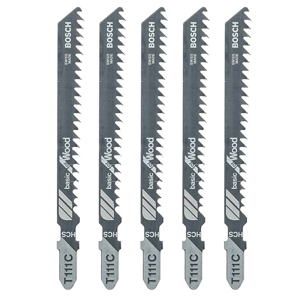 Lamina de Serra Tico-Tico para Madeira com 5 Pecas - T111C BOSCH-2608667300