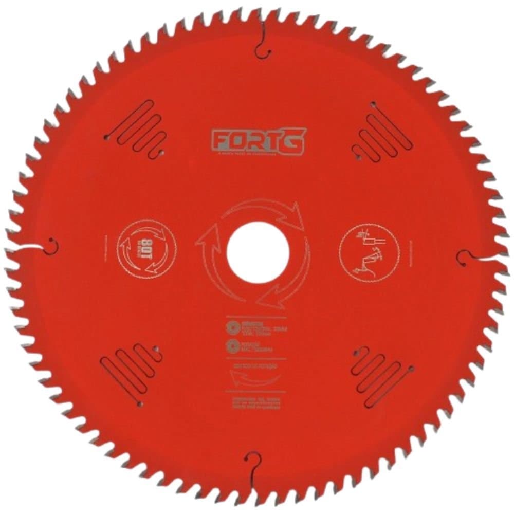 Disco de Corte para Serra Circular 250 x 30mm para Madeira com 80 Dentes FORTGPRO-FG8328