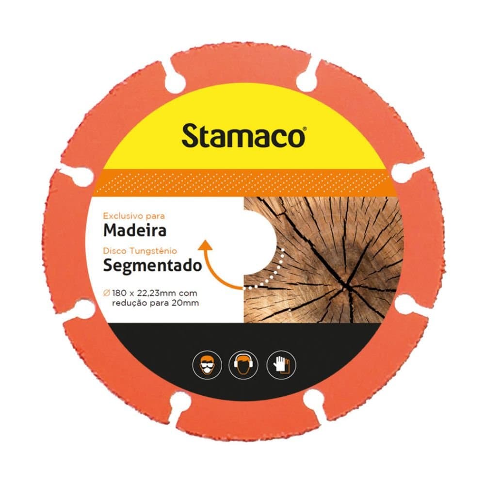 Disco Tungstenio para Madeira 180mm STAMACO-2727
