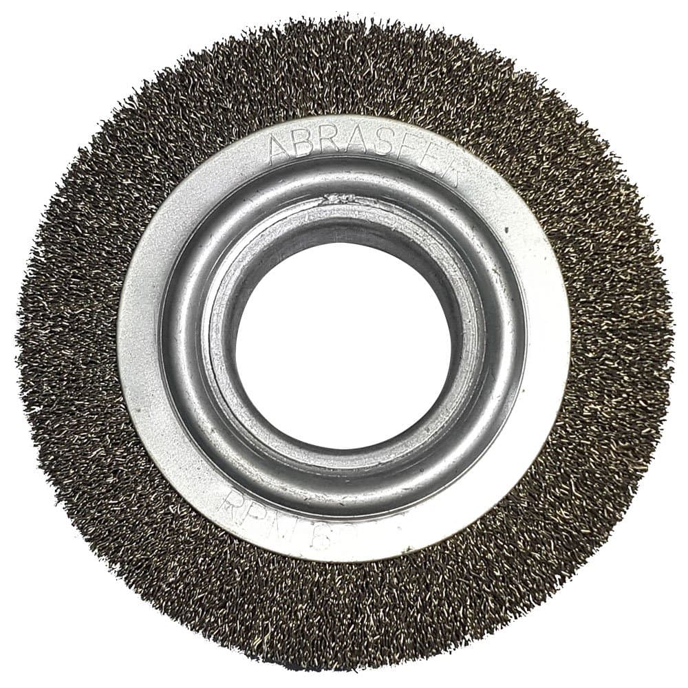 Escova de Aco Carbono Circular Ondulada 6 x 34 x 12 Pol ABRASFER-1027