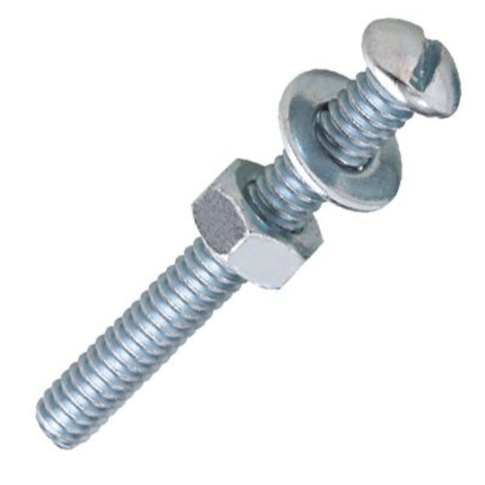 Parafuso Rosca Maquina com Cabeca Redonda 14 x 34 Pol 5 Unidades BEMFIXA-2219