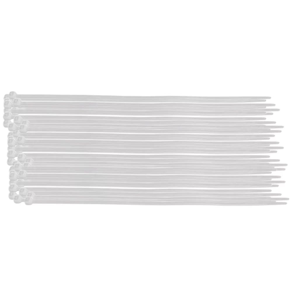Abracadeira de Nylon Branca 380 x 200 mm com 100 Unidades NOLL-800004
