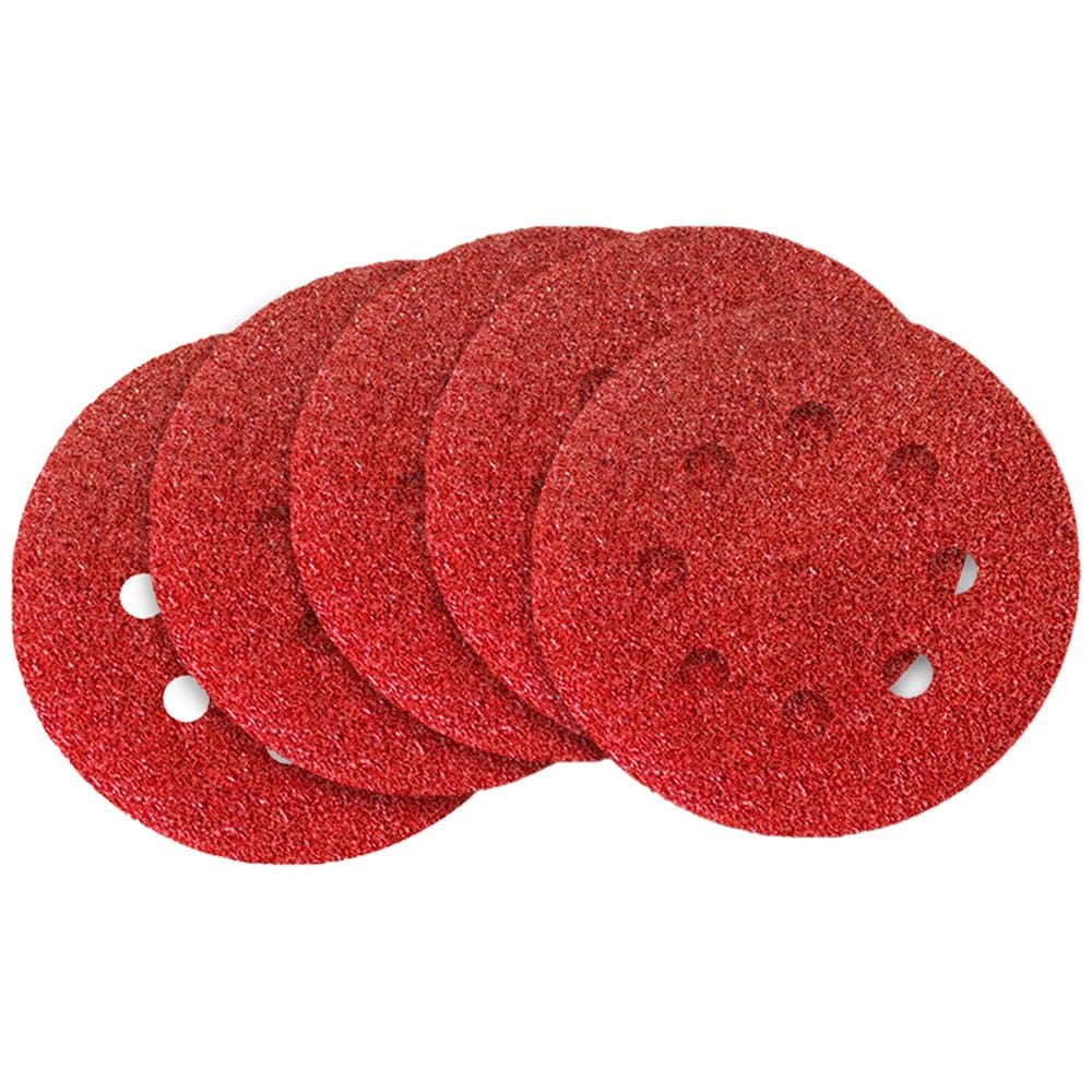 Disco de Lixa 125mm Grao 180 Velcro Perfurado com 5 Unidades MTX-738089