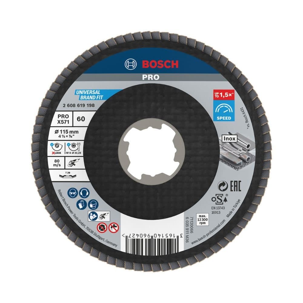 Disco Flap G60 para metal 115mm BOSCH-2608619198-000