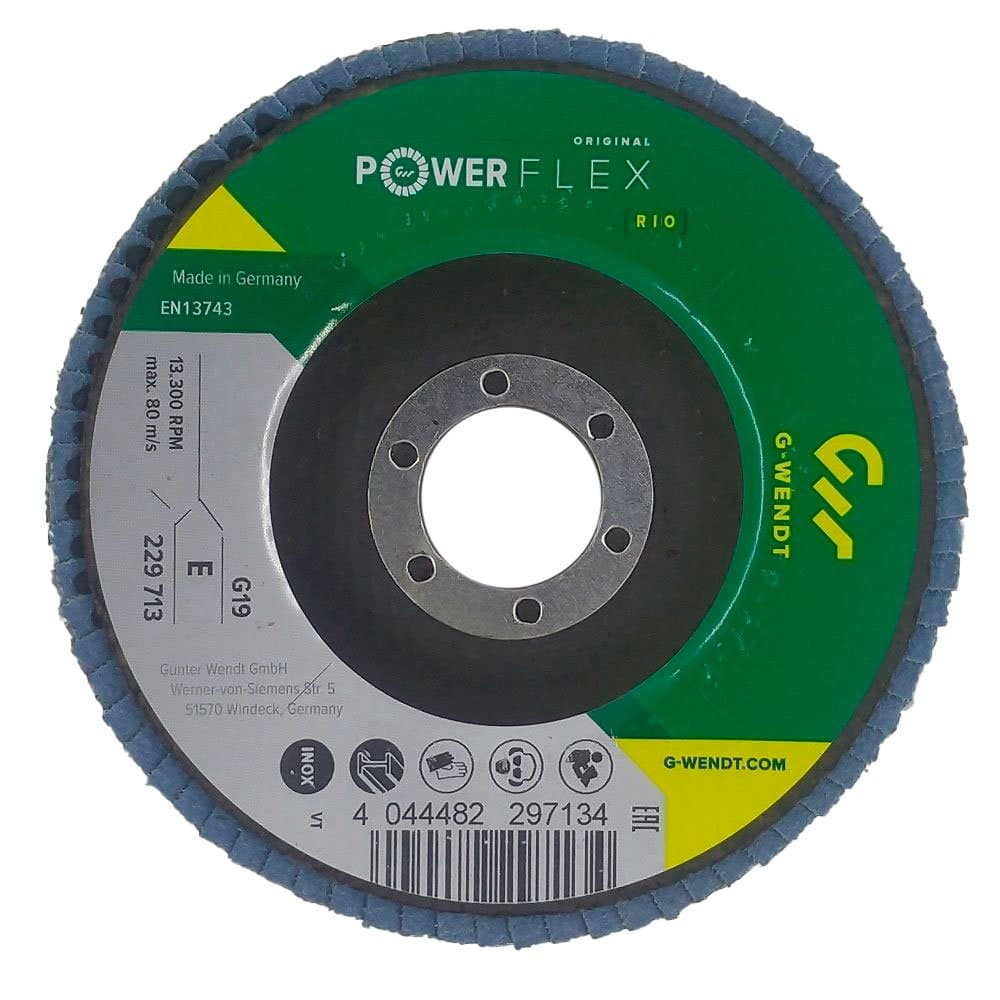 Disco Flap Rio G19 Zirconado 115 x 2223mm Grao 40 WENDT-229712