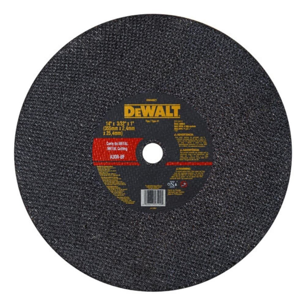 Disco Abrasivo para Corte de Metal 14 Pol DEWALT-DW44621