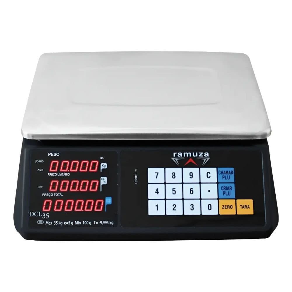 Balanca Computadora 61535Kg x 2510g Led Touch Bivolt RAMUZA-1120