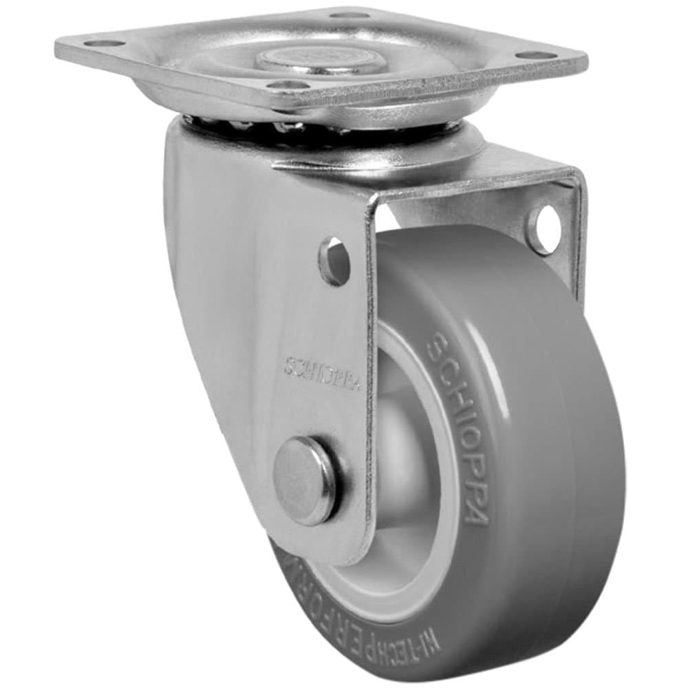 Rodizio Giratorio PVC LA 10 41mm para ate 35kg SCHIOPPA-GLAP-158BP