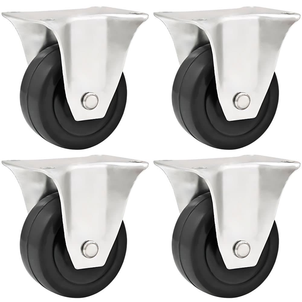 Kit 4 Rodizios Fixo de Borracha 2 Pol VONDER-K7761