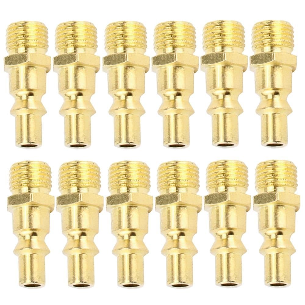 Kit com 12 Adaptadores Rosca Macho para Engate Rapido 14 Pol FORTGPRO-K3756