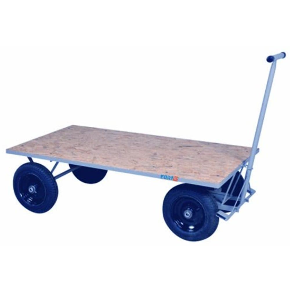 Carro Plataforma de Madeira 400kg com Rodas Macicas FORTG-FG-053