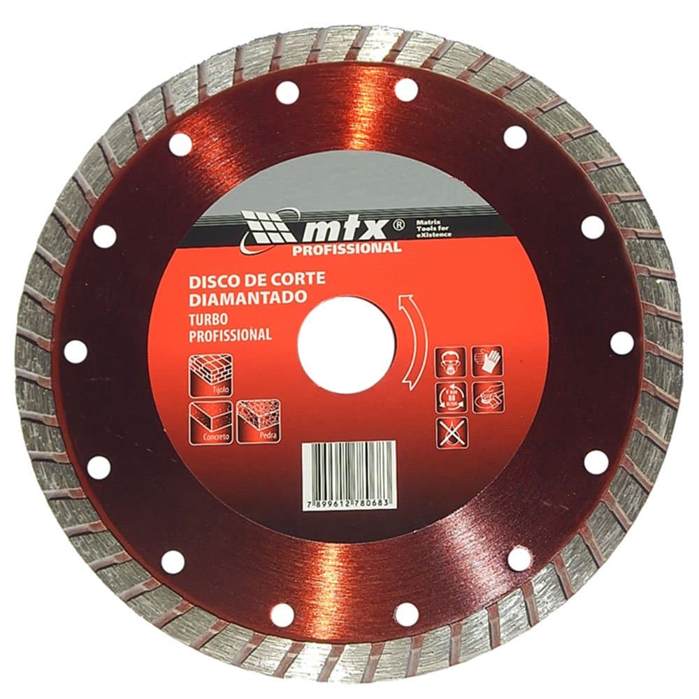 Disco de Corte Diamantado Turbo 230x254mm Corte Seco MTX-731709