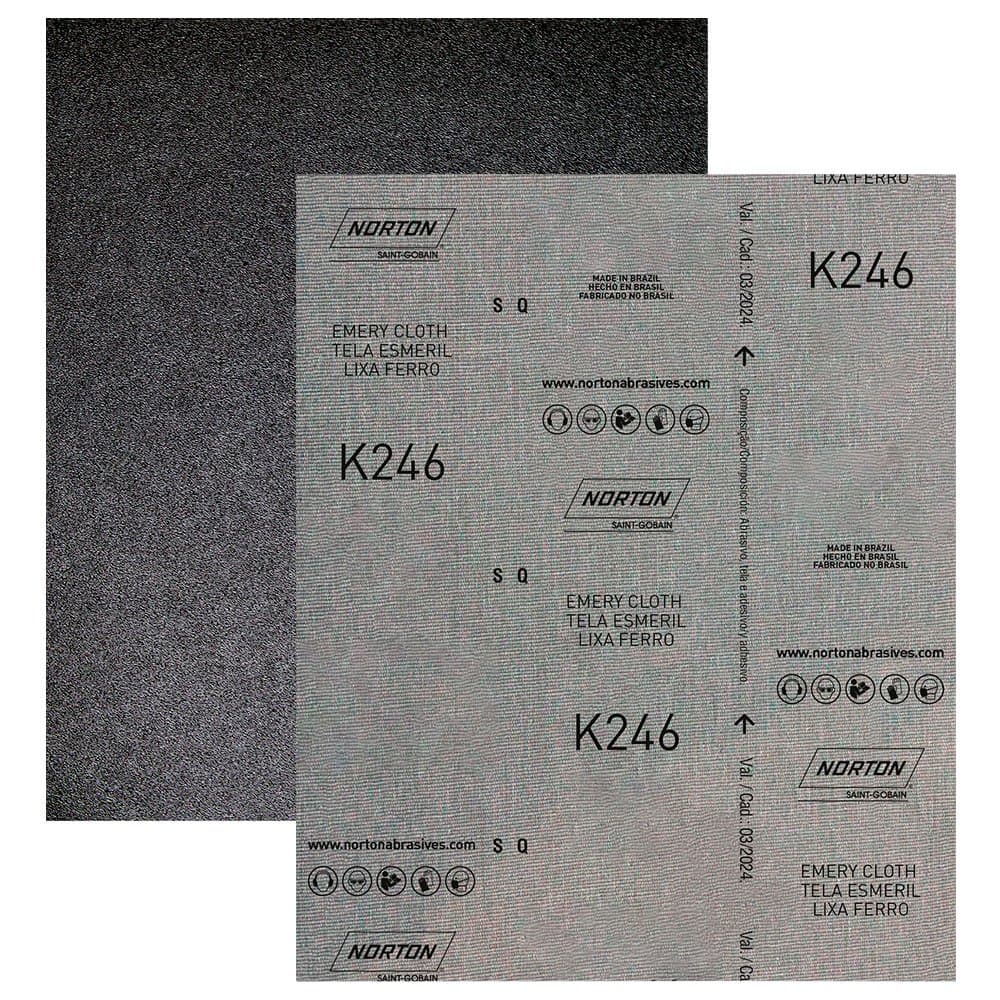 Lixa Ferro Grao 240 225x275mm com 25 Unidades NORTON-5539503263