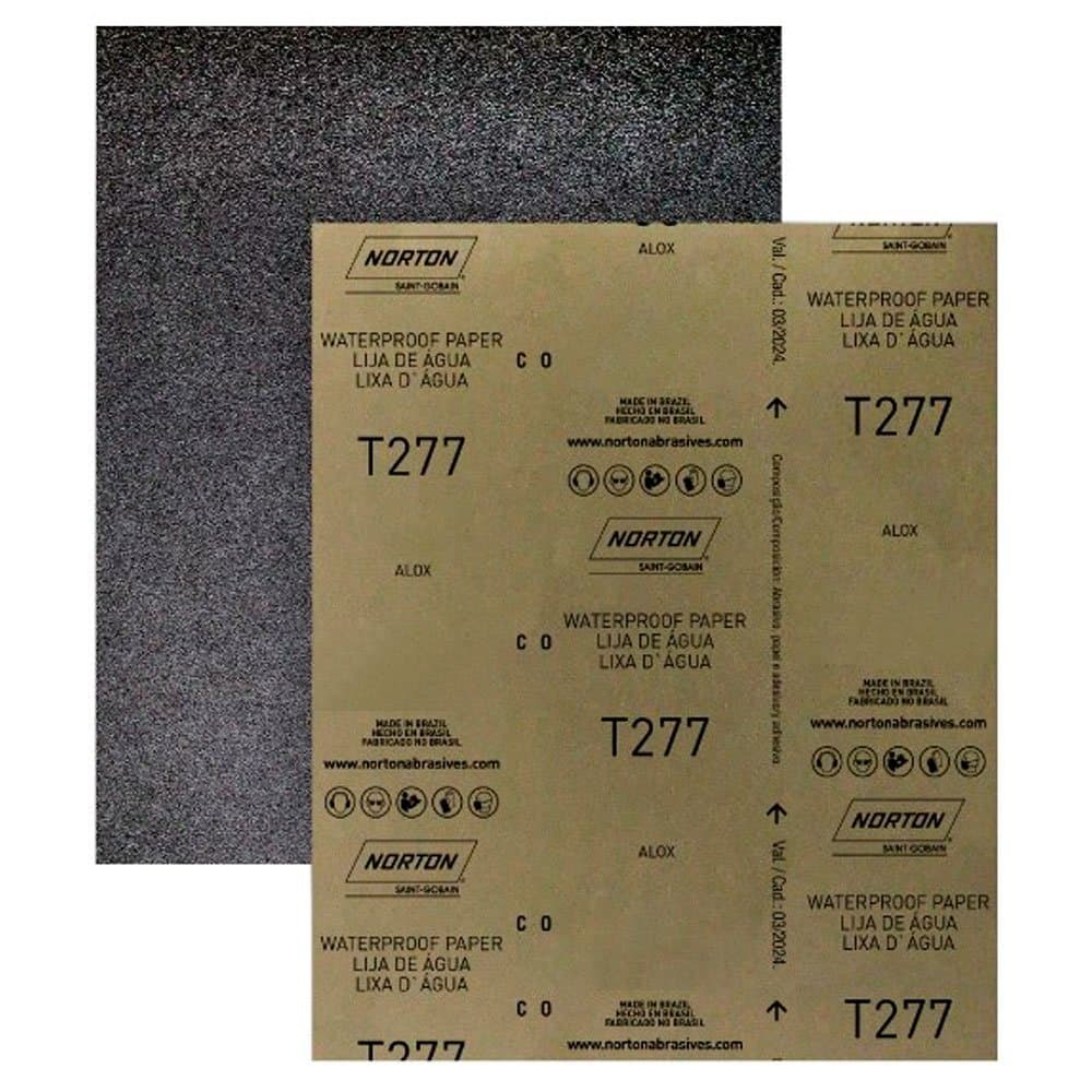 Folha de Lixa Dagua Grao 120 230x280mm 50 Unidades NORTON-5539541823