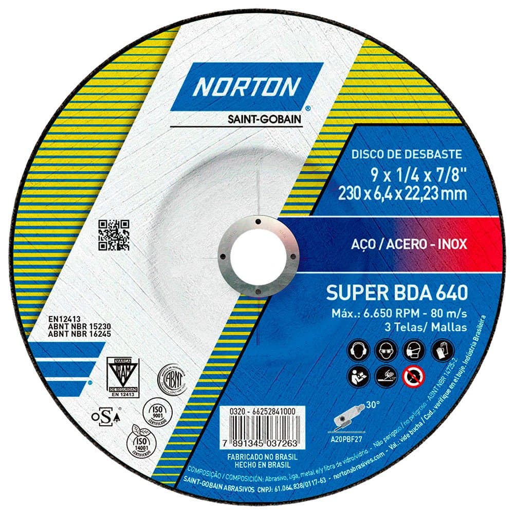 Disco de Desbaste BDA 640 230x64x2223mm NORTON-66252841000