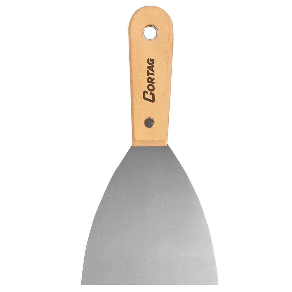 Espatula em Aco Inox Lisa 6cm com Cabo de Madeira CORTAG-60326