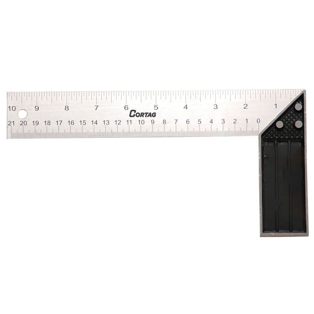Esquadro em Aco Inox 25cm CORTAG-60166