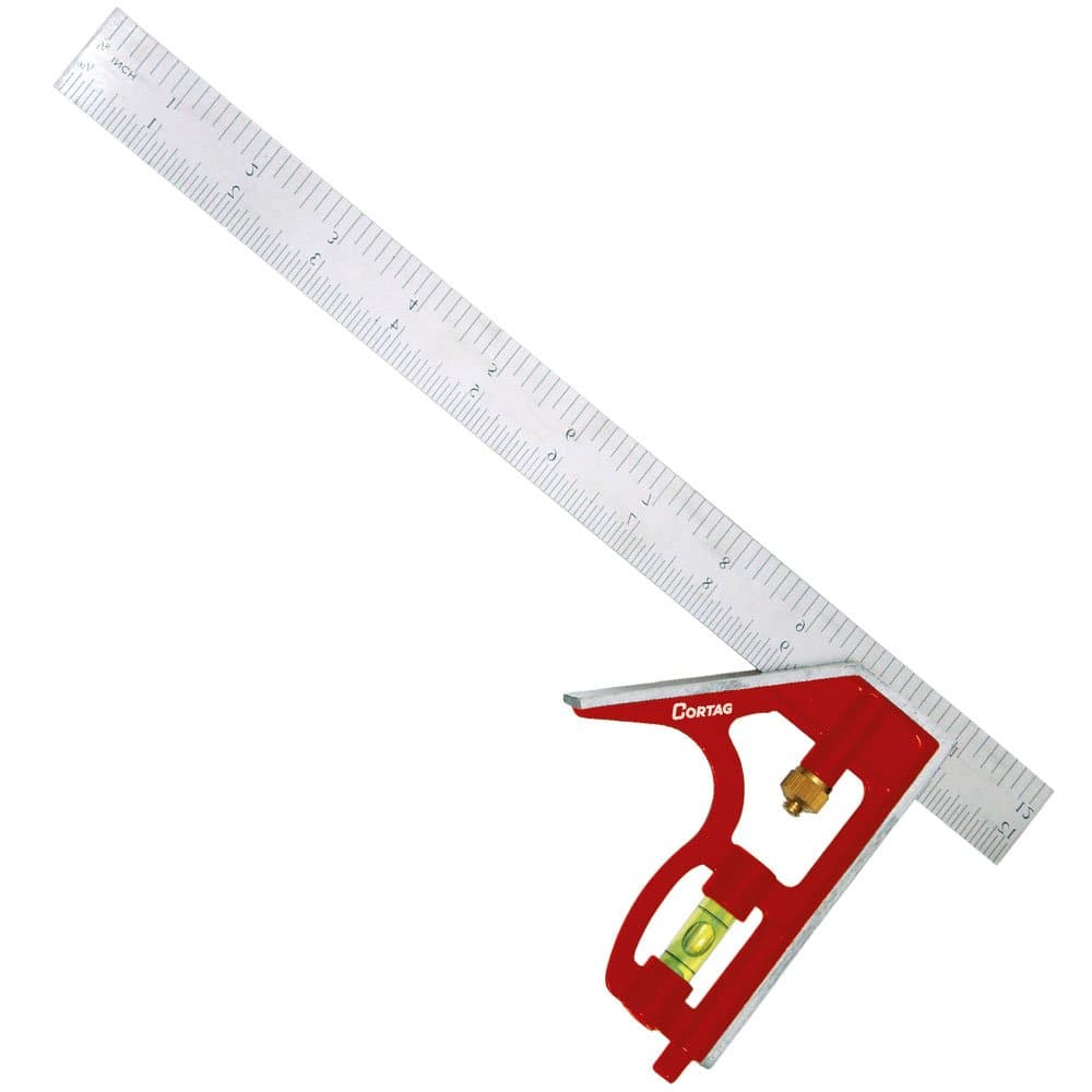 Esquadro Combinado em Aco Inox 12 Pol com Nivel CORTAG-60169