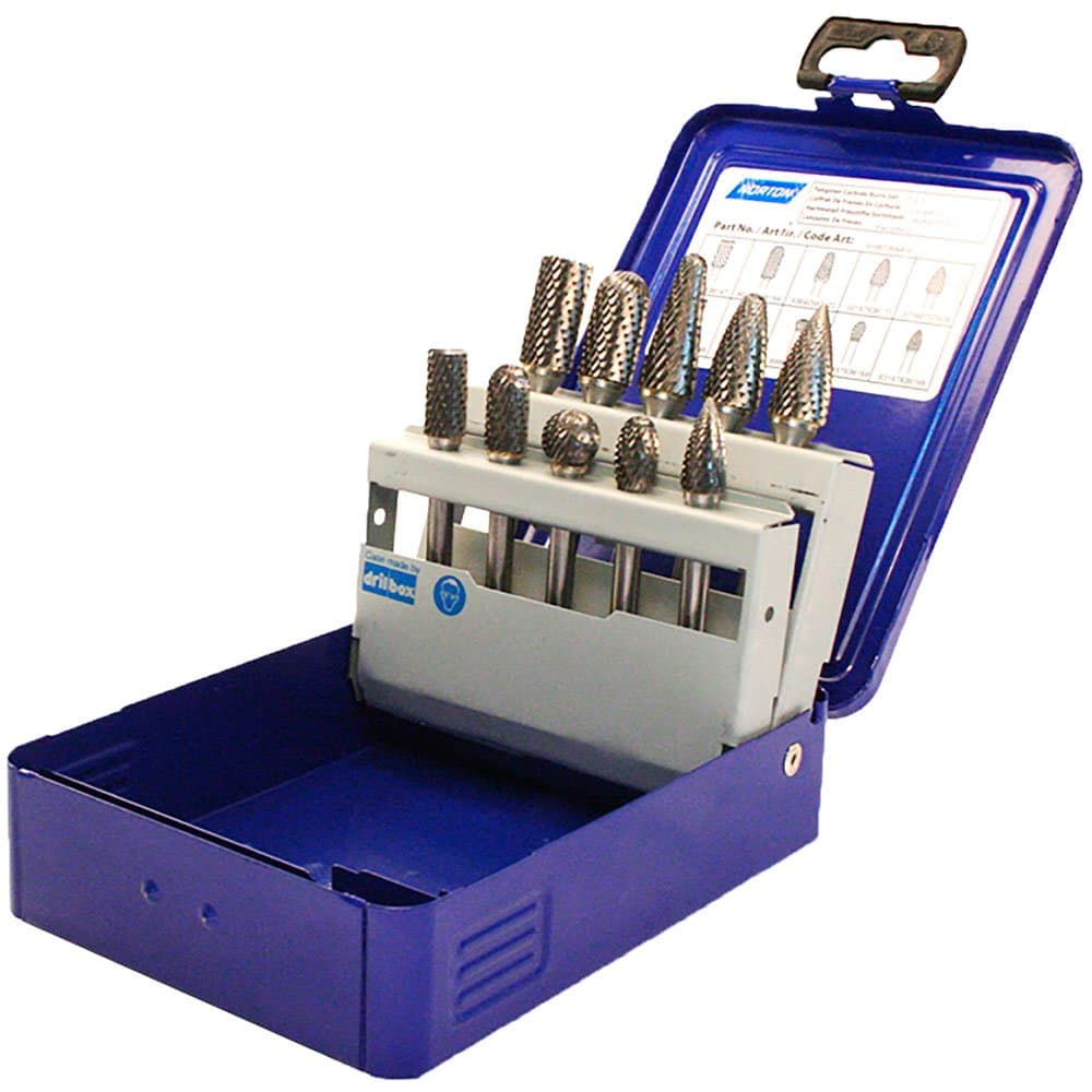 Kit Limas Rotativas de Metal com 10 Pecas NORTON-69957384448