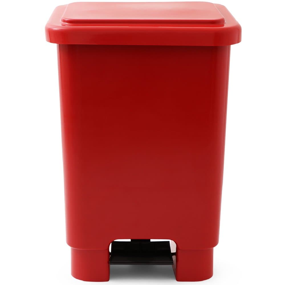 Lixeira com Pedal Vermelha de 100L LAR PLASTICOS-255
