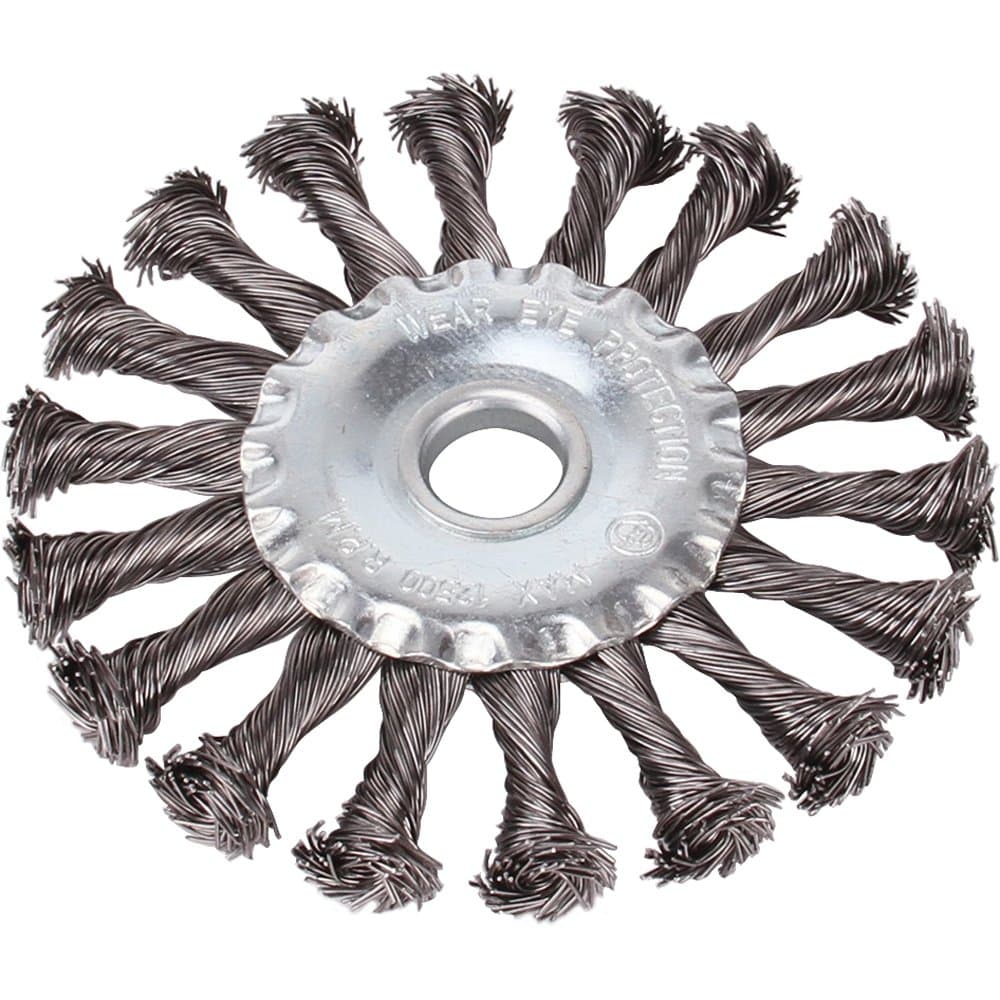 Escova Circular de Fio Trancado em Aco Carbono de 412 para Moto Esmeril LITH-LT2447