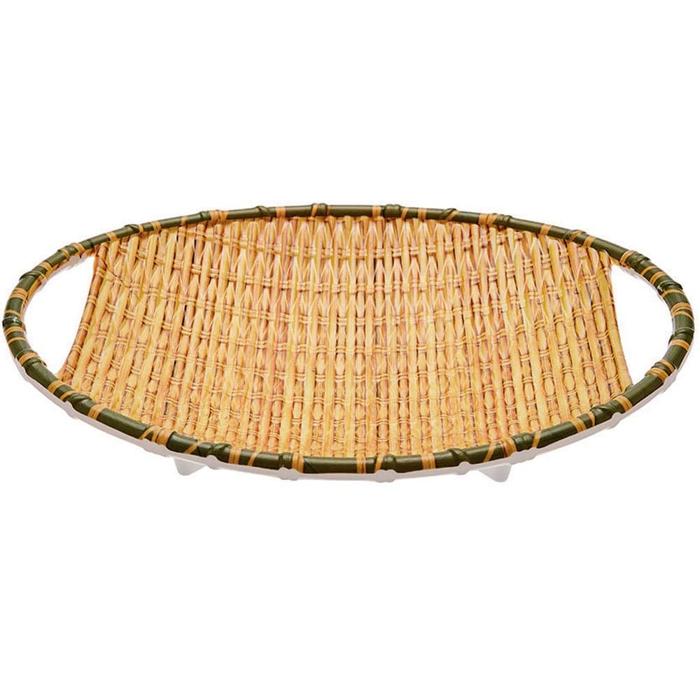 Travessa Oval de Melamina Bambu 255cm HAUSKRAFT-MLNA-038