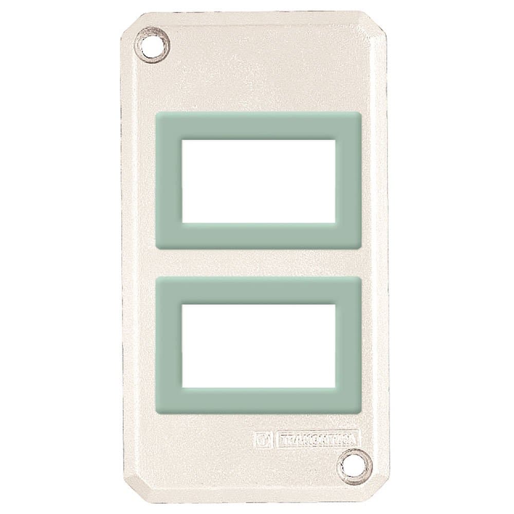 Tampa Condulete 1 Pol com 2 Postos Horizontal e Sistema Modular TRAMONTINA-56115047