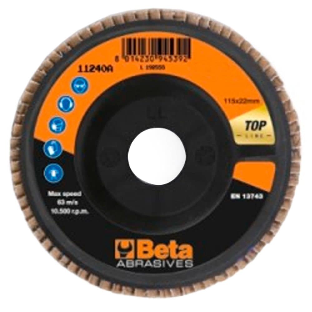 Disco Laminado Tecido Abrasivo 11240A Zirconia 40mm com Suporte de Plastico BETA-112400004