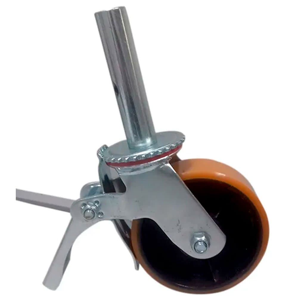 Rodizio Simples de Aco 6 Pol Com Freio para Andaime METALPAMA-70012