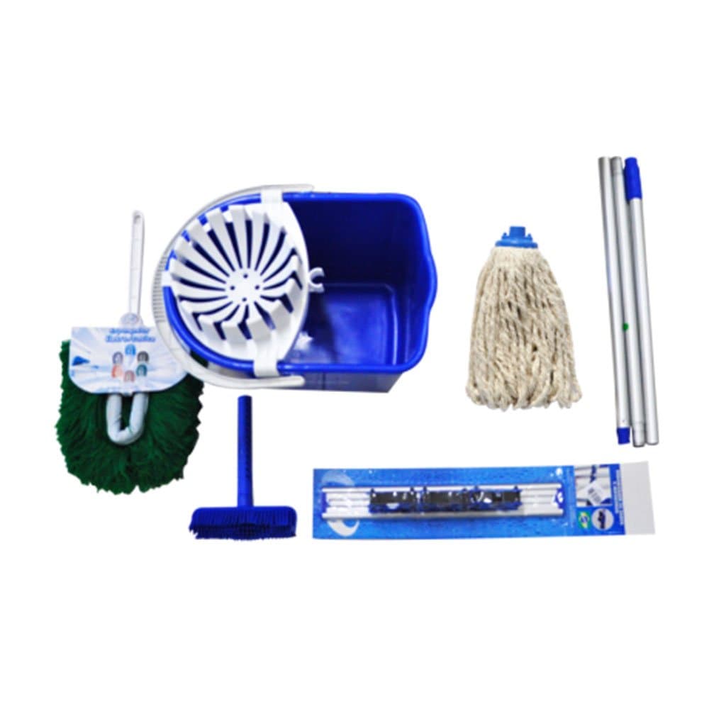 Conjunto Azul para Limpeza Completo com 7 Pecas BRALIMPIA-NY05AZ