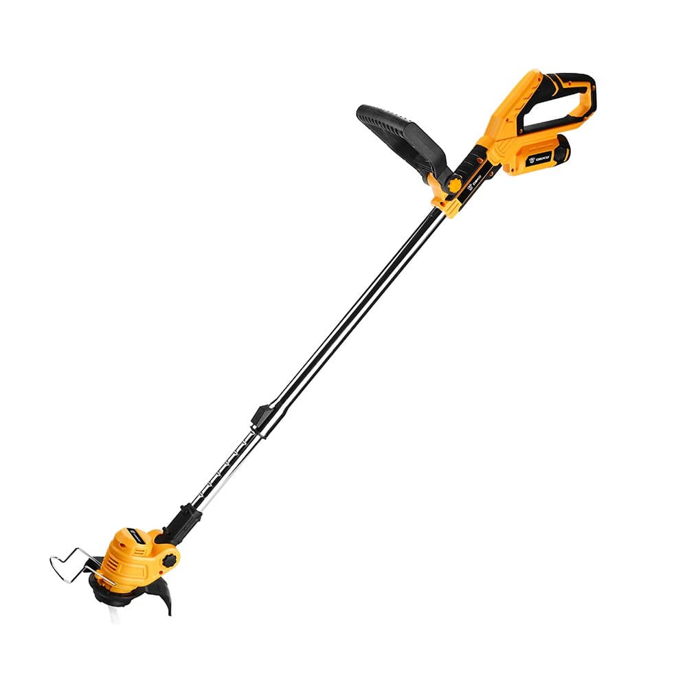 Aparador de Grama tipo Rocadeira a Bateria 12V 15Ah com Carregador Bivolt e Acessorios DEKO-DKGT12XL01-S1