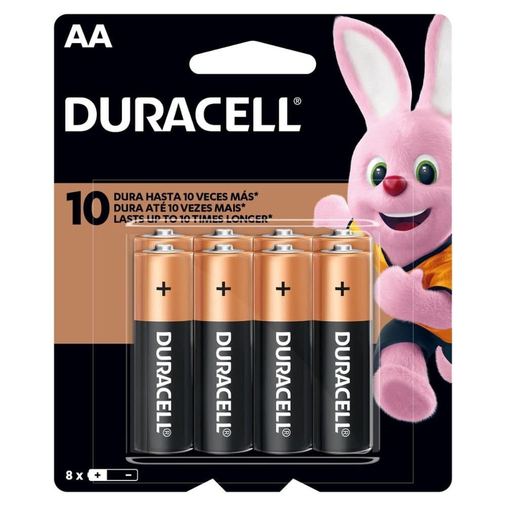 8 Pilhas Alcalina AA MN1500 15V DURACELL-74438