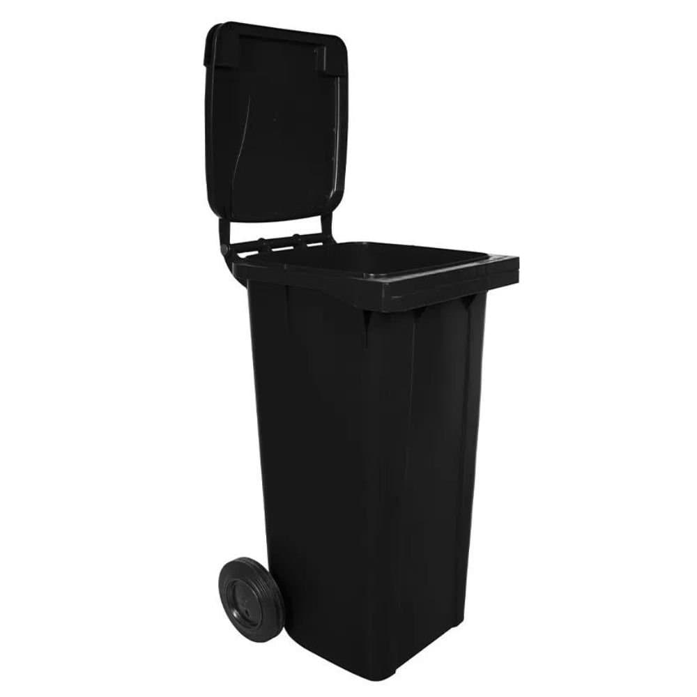 Carrinho Coletor de Lixo Preto 120 Litros LAR PLASTICOS-13746