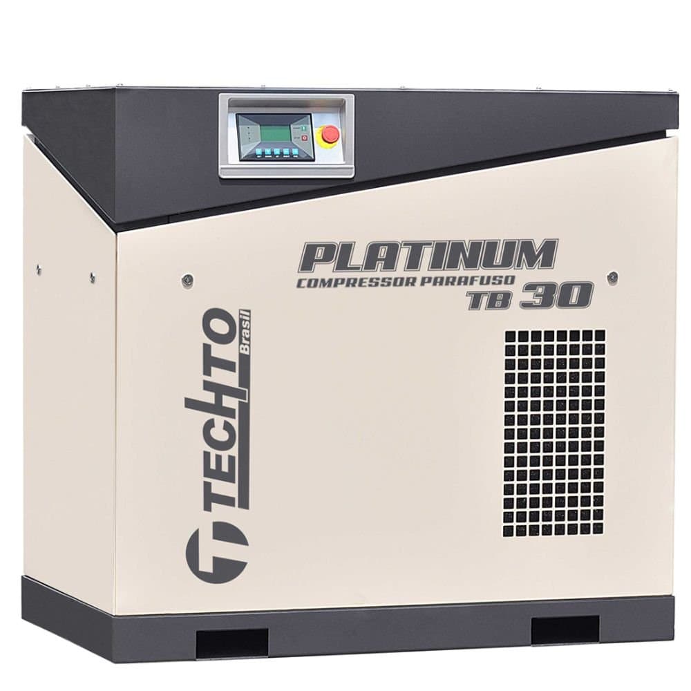 Compressor Parafuso Platinum 30HP 8 Bar 118 Pes 220V TECHTO-626