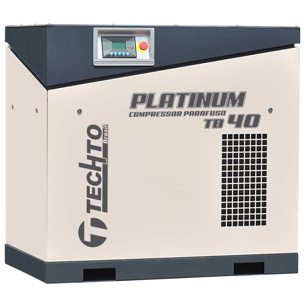 Compressor Parafuso Platinum TB40 40HP 158 Pes 10 Bar 380V - Trifasico TECHTO-924