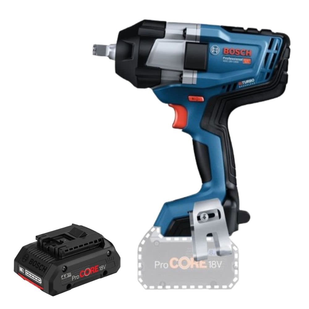 Combo Chave de Impacto Brushless GDS18V-1000 12 Pol 18V Bateria Ions de Litio ProCORE 18V 40Ah BOSCH-K8974