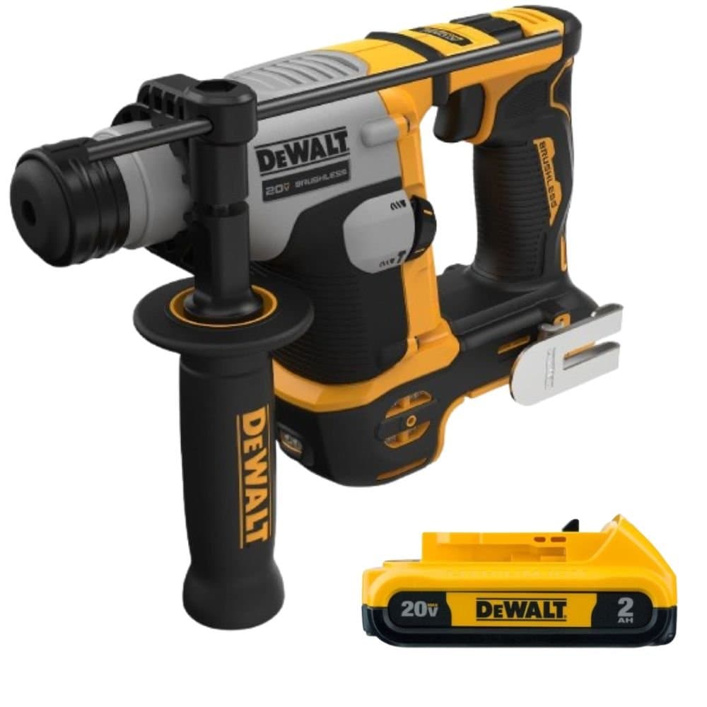 Combo Martelo Perfurador Rompedor SDS 14J 20V DCH172B-B3 Bateria Compacta 20V Max 20Ah com Indicador LED DCB203-B3 DEWALT-K9004