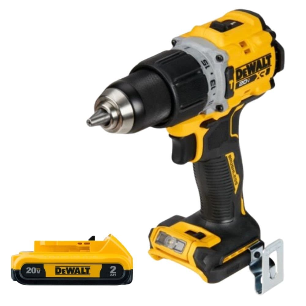 Combo ParafusadeiraFuradeira de Impacto 12Pol 20V MAX Brushless DCD796B-B3 Bateria Compacta 20V Max 20Ah com Indicador LED DCB203-B3 DEWALT-K9006