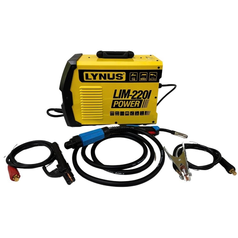 Maquina de Solda Inversora Multiprocesso LIM-220i Power Inversor 200A Bivolt LYNUS-000035590