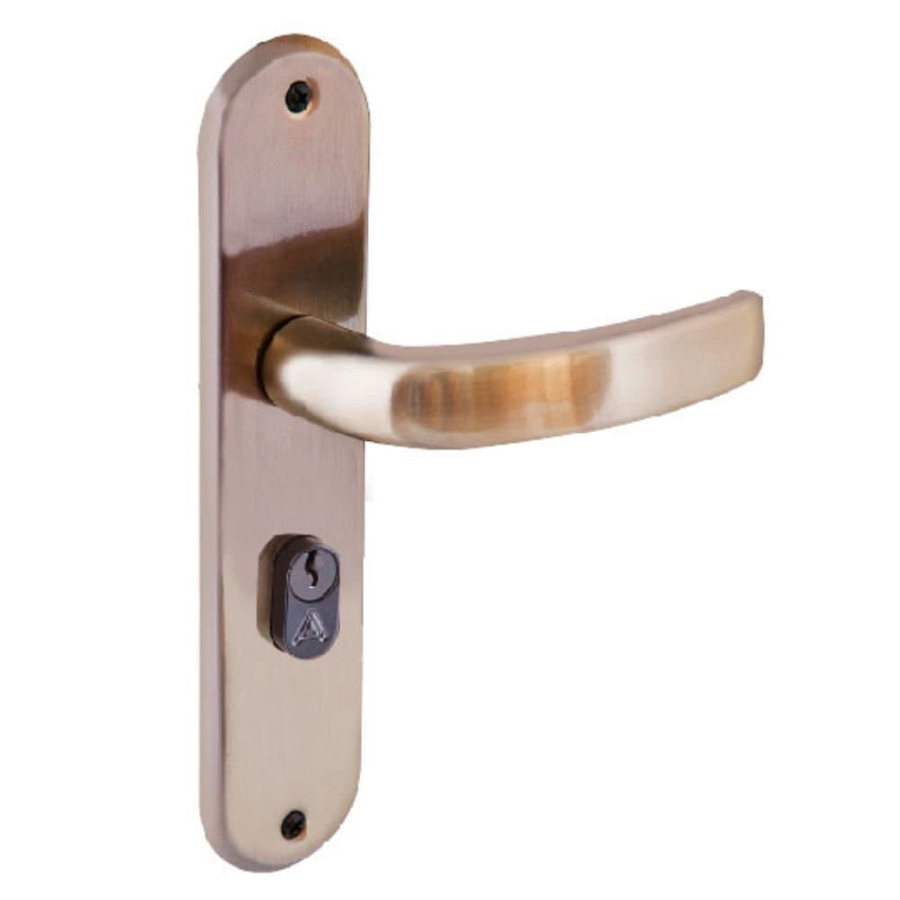 Fechadura Galaxy Externa Bronze Latonado Espelho 40mm ALIANCA-069858