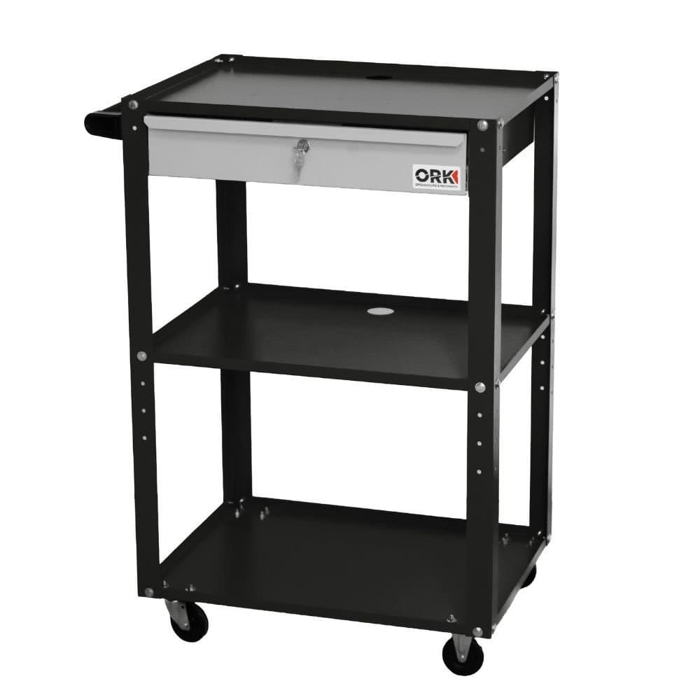 Rack para Computador Aberto com Suporte para Teclado Preto ORK-RAC-003P