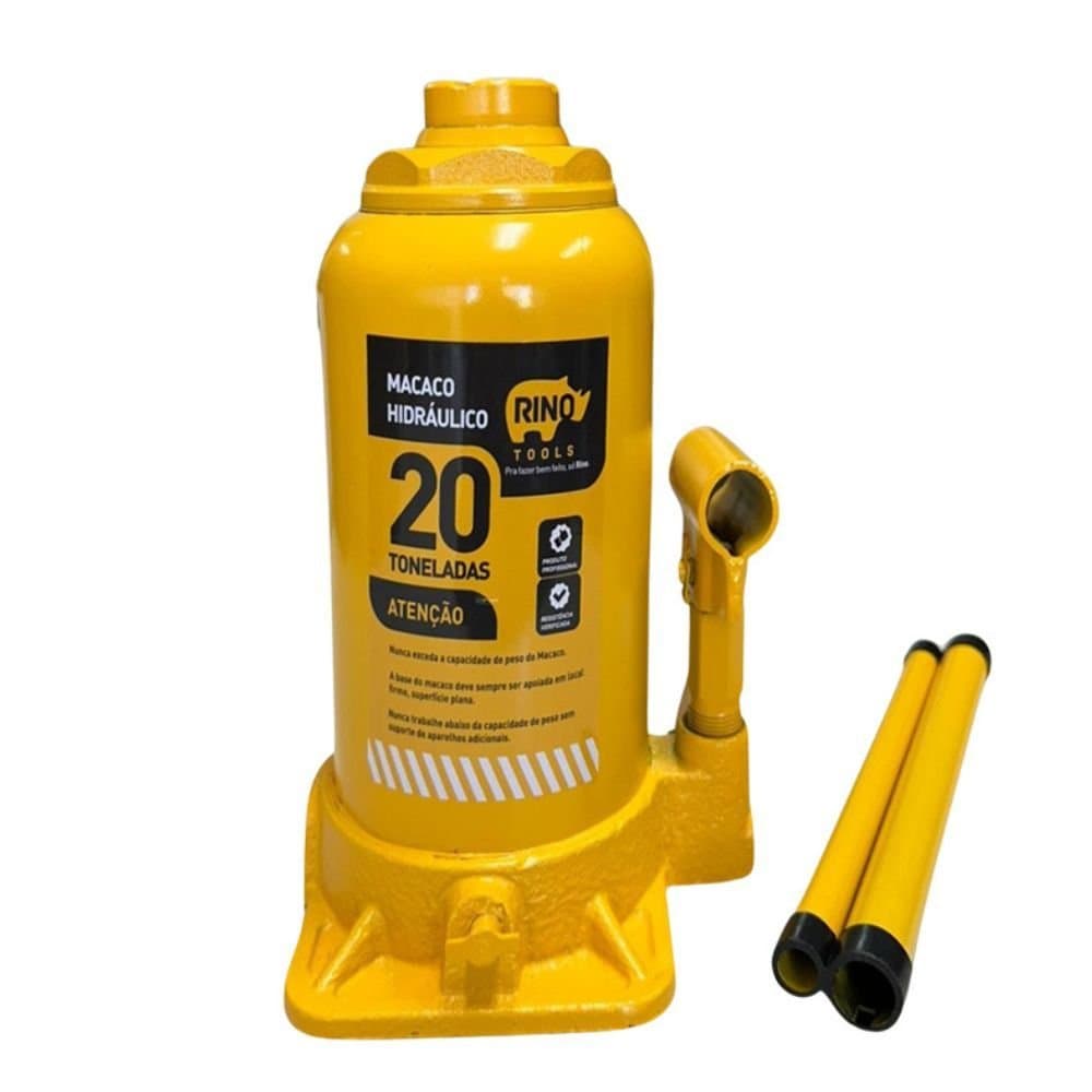 Macaco Garrafa Hidraulico 20 Toneladas RINO-RN207