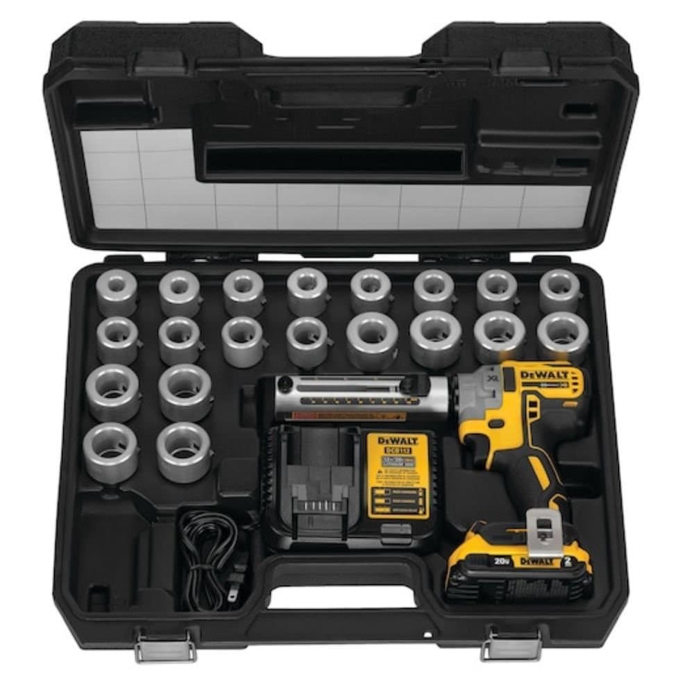 Decapador de Cabos Eletrico 750MCM com Bateria 20V 2Ah e Carregador Bivolt DEWALT-DCE151TD1