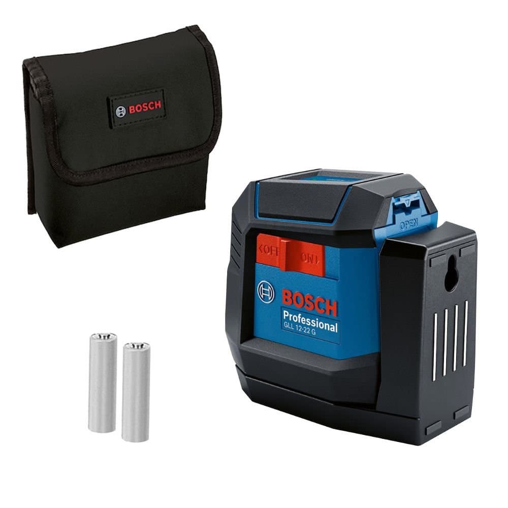 Nivel a Laser 12 Metros Verde GLL 12-22 G com Suporte Giratorio e Bolsa BOSCH-0615A002MF-000