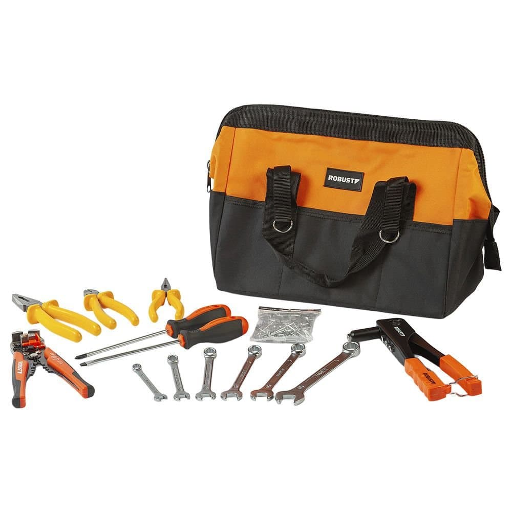 Jogo Bolsa em Lona com Ferramentas 15 Pecas S21702015 ROBUST-3370212
