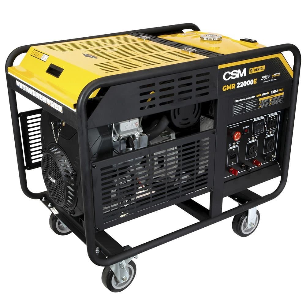 Gerador de Energia a Gasolina Portatil 19kVA 37HP Bivolt 110V220V GMR22000E CSM-71000016