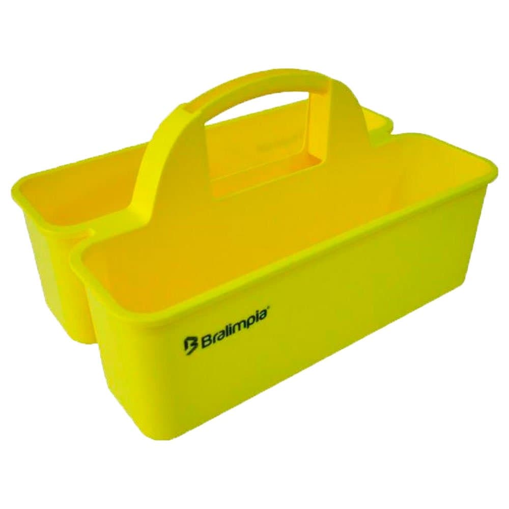 Cesto Funcional Amarelo para Limpeza BRALIMPIA-MVCF00AM