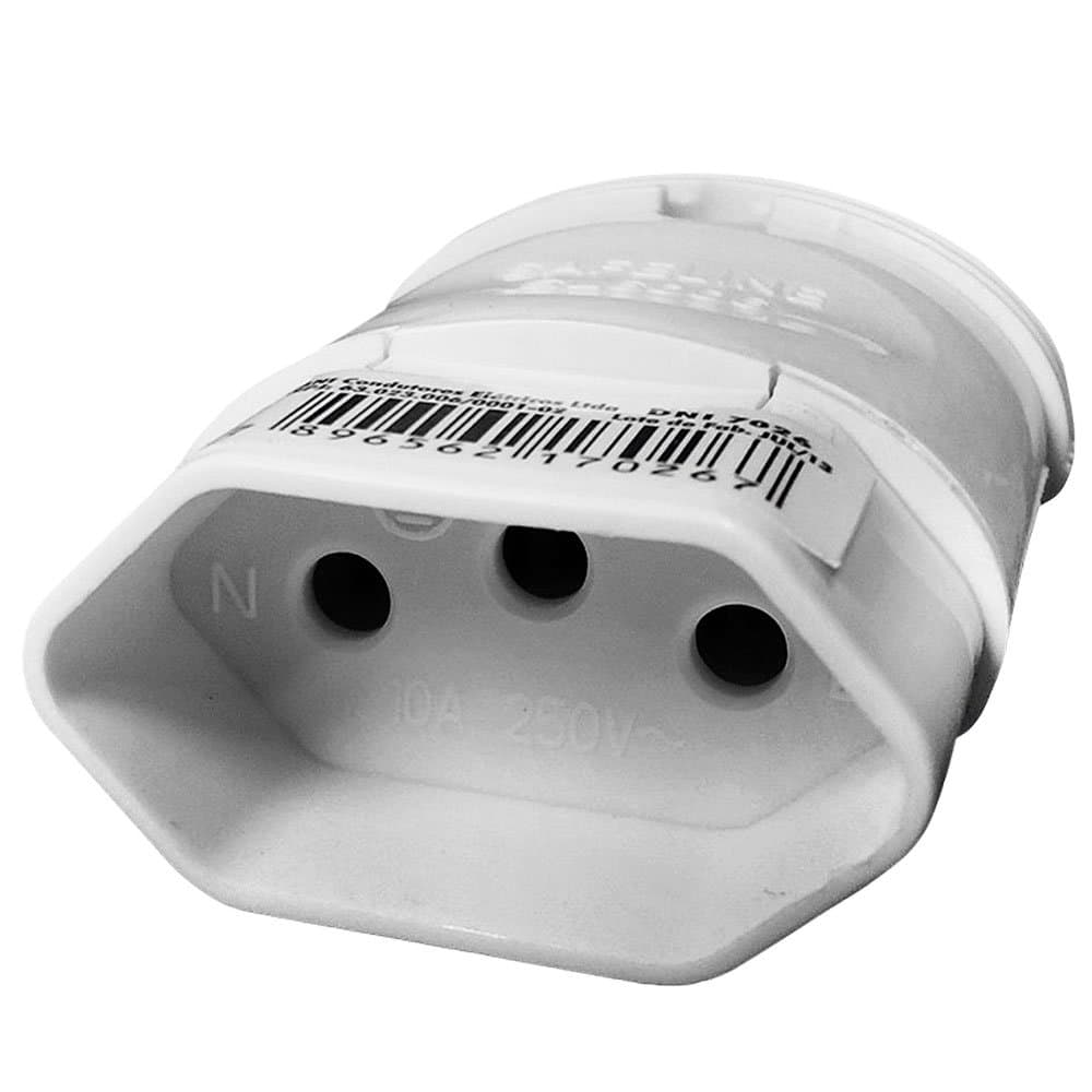 Tomada Desmontavel Branca 10A 5060HZ DNI-7026