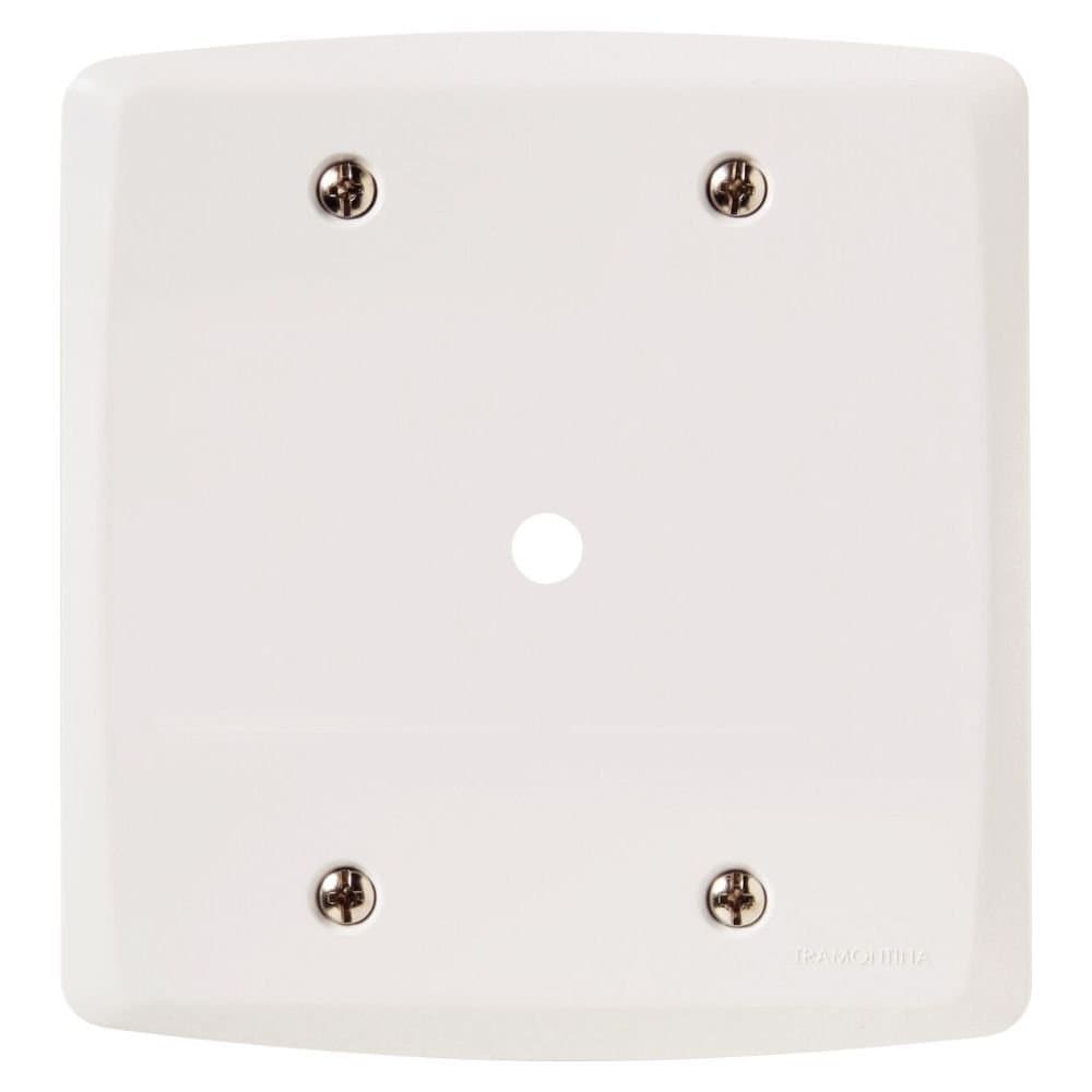 Placa de 1 Furo 95mm 4 x 4 Branca TRAMONTINA-57105022